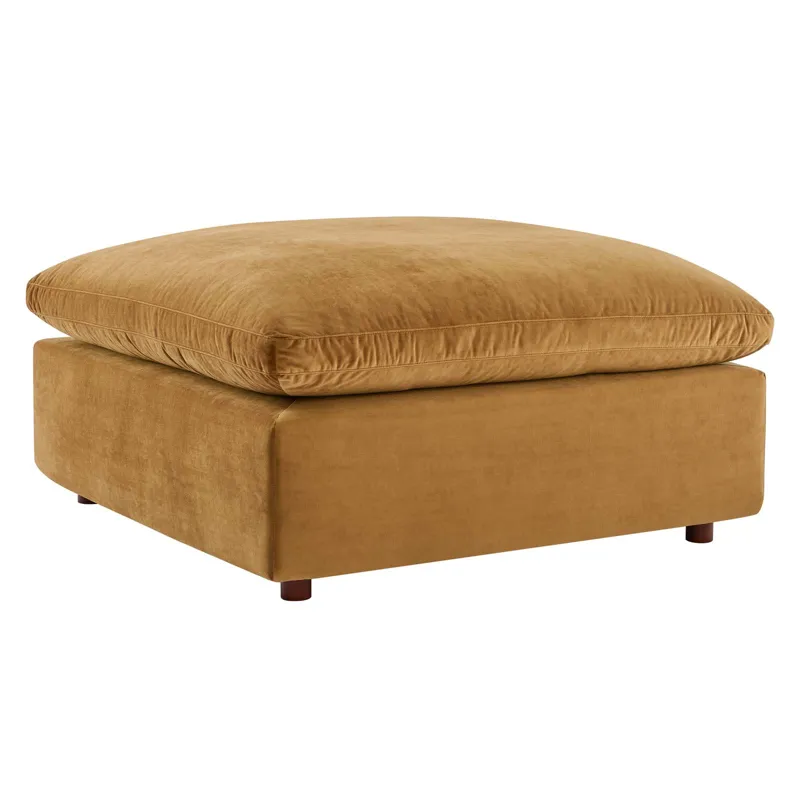 Commix Down Filled Overstuffed Performance Velvet 7-Piece Sectional Sofa
