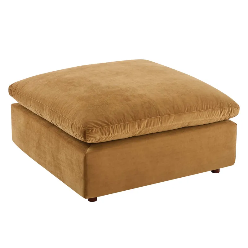 Commix Down Filled Overstuffed Performance Velvet 7-Piece Sectional Sofa