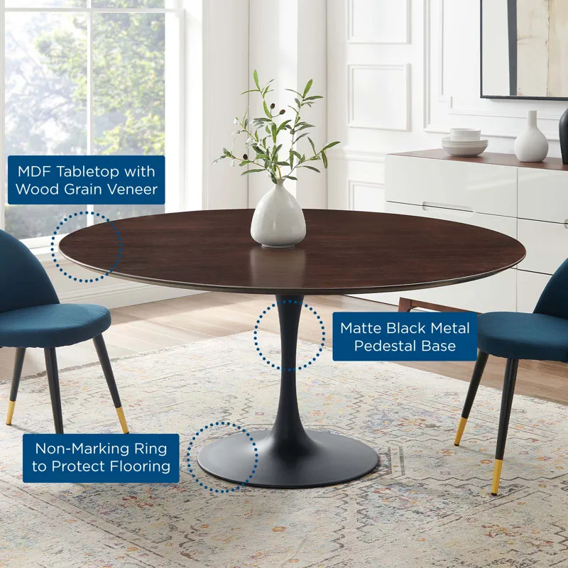 Lippa 60" Wood Dining Table