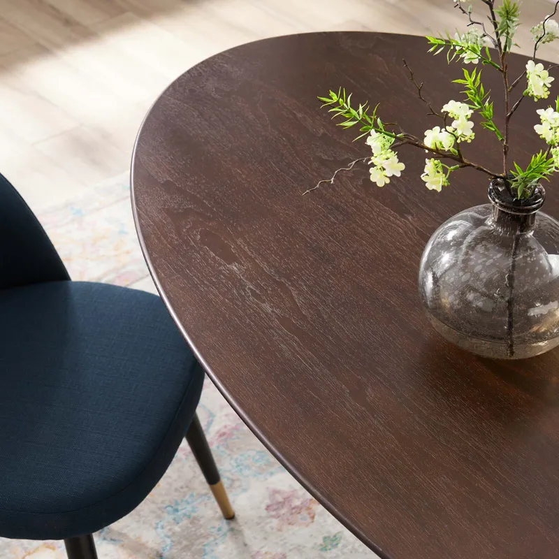 Lippa 60" Wood Oval Dining Table