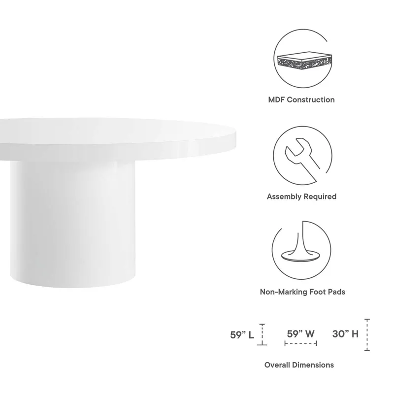 Gratify 60" Round Dining Table