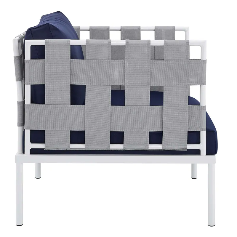 Harmony 5-Piece Sunbrella Outdoor Patio Aluminum Furniture Set
