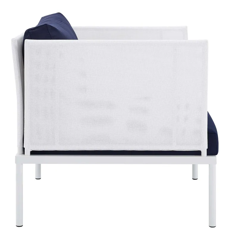 Harmony 6-Piece Sunbrella Outdoor Patio Aluminum Seating Set