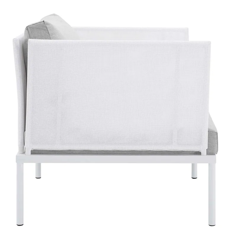 Harmony 7-Piece Sunbrella Outdoor Patio Aluminum Sectional Sofa Set