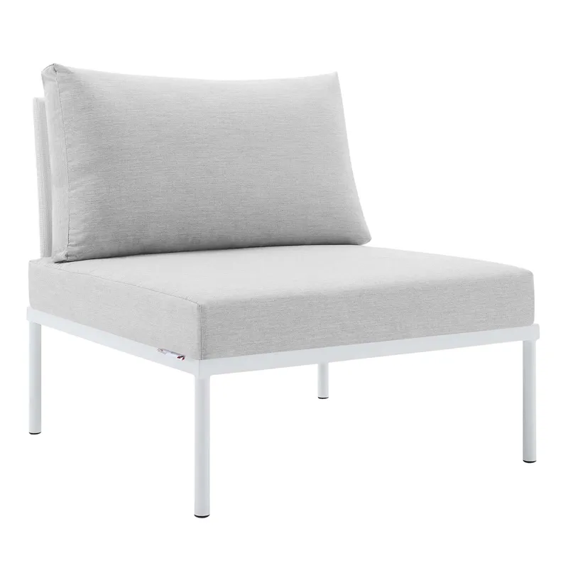 Harmony 8-Piece Sunbrella Outdoor Patio Aluminum Sectional Sofa Set