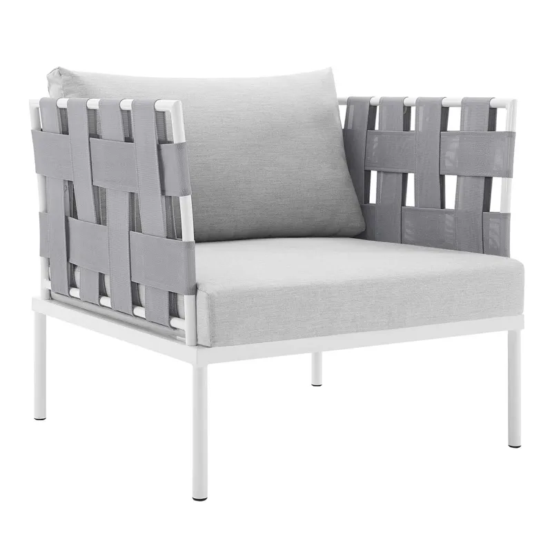 Harmony 8-Piece Sunbrella Outdoor Patio Aluminum Seating Set