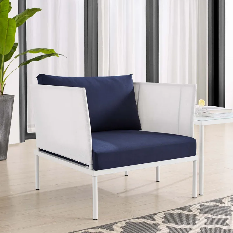 Harmony Sunbrella Outdoor Patio Aluminum Armchair
