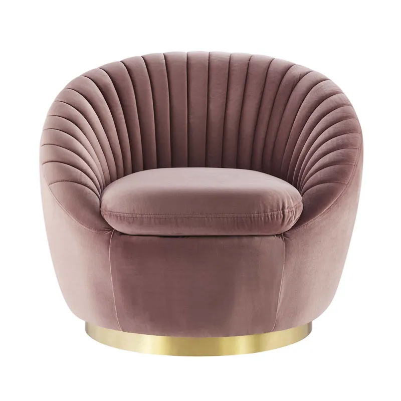 Whirr Tufted Performance Velvet Performance Velvet Swivel Chair