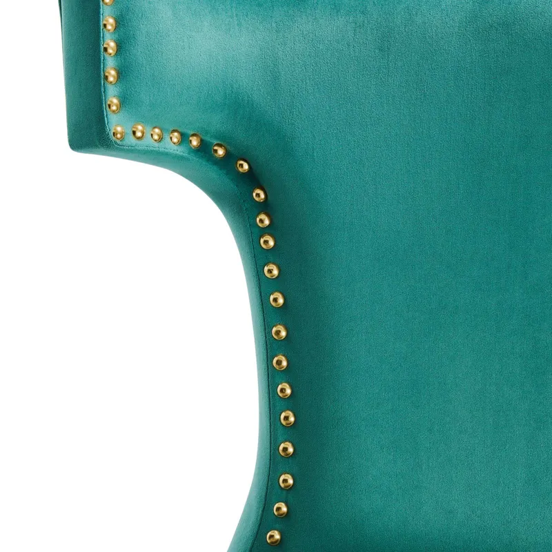 Curve Performance Velvet Dining Chairs - Set of 2