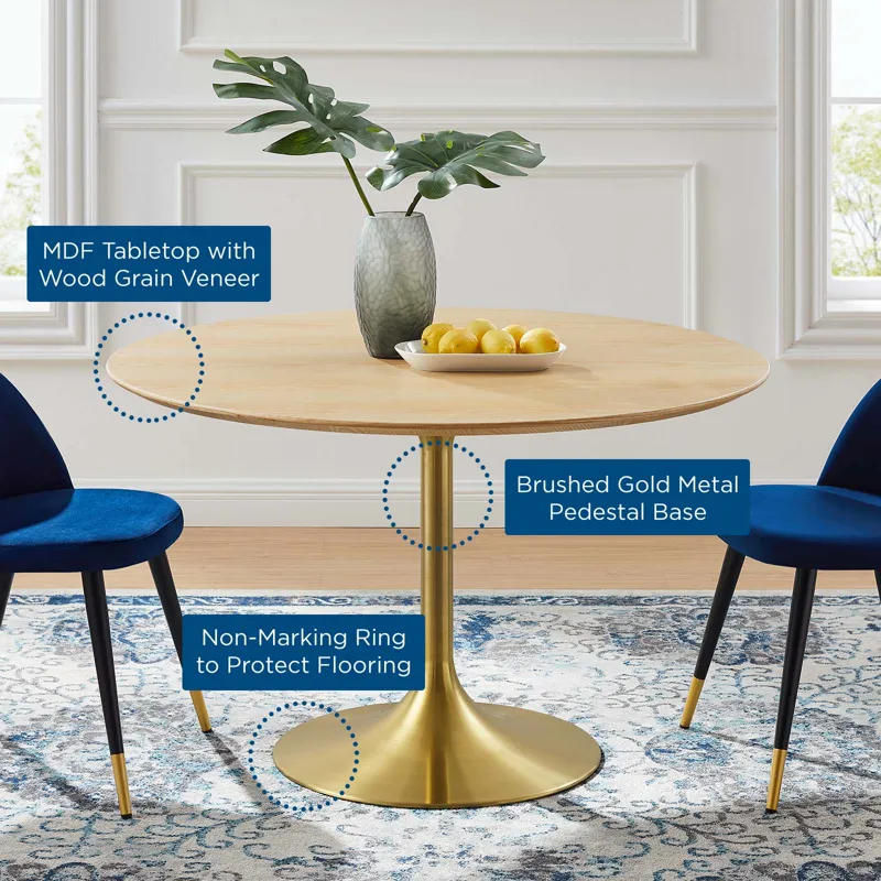 Lippa 47" Wood Dining Table
