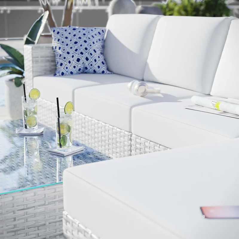 Convene 4-Piece Outdoor Patio Sectional Set