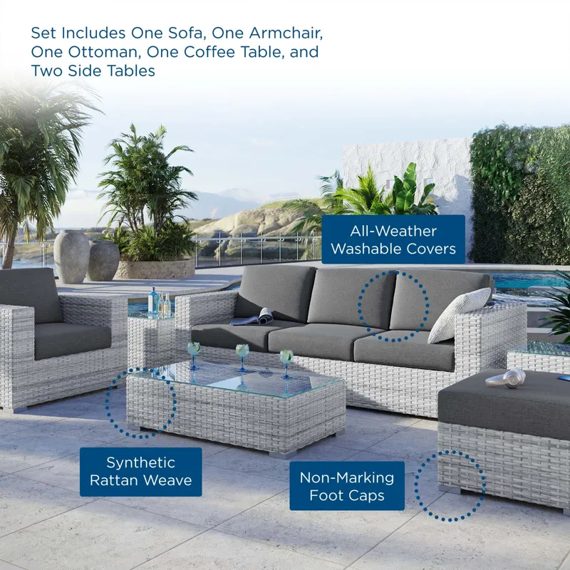 Convene 6-Piece Outdoor Patio Set