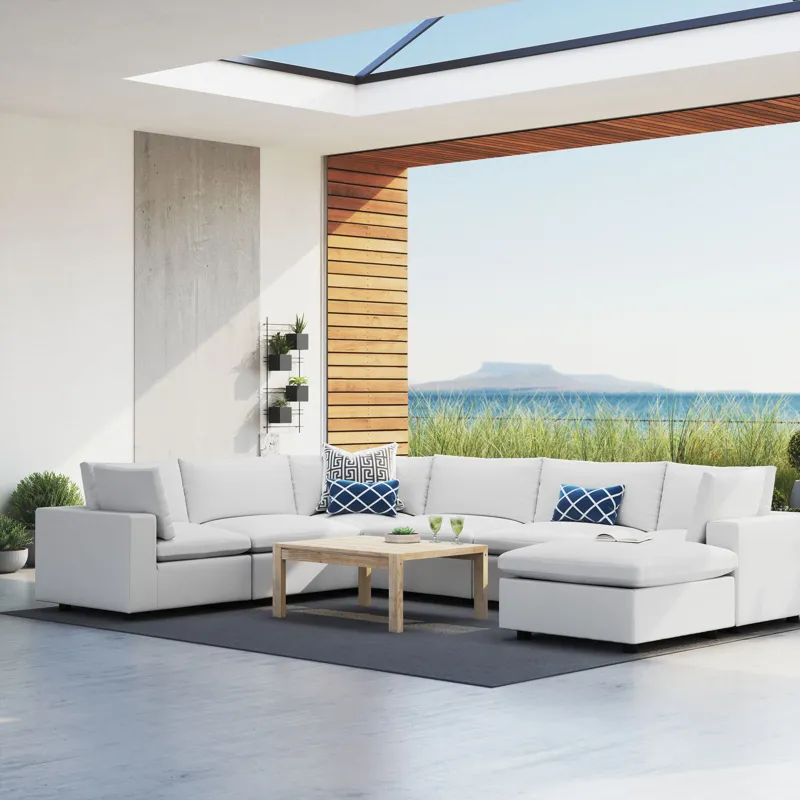 Commix 7-Piece Sunbrella® Outdoor Patio Sectional Sofa