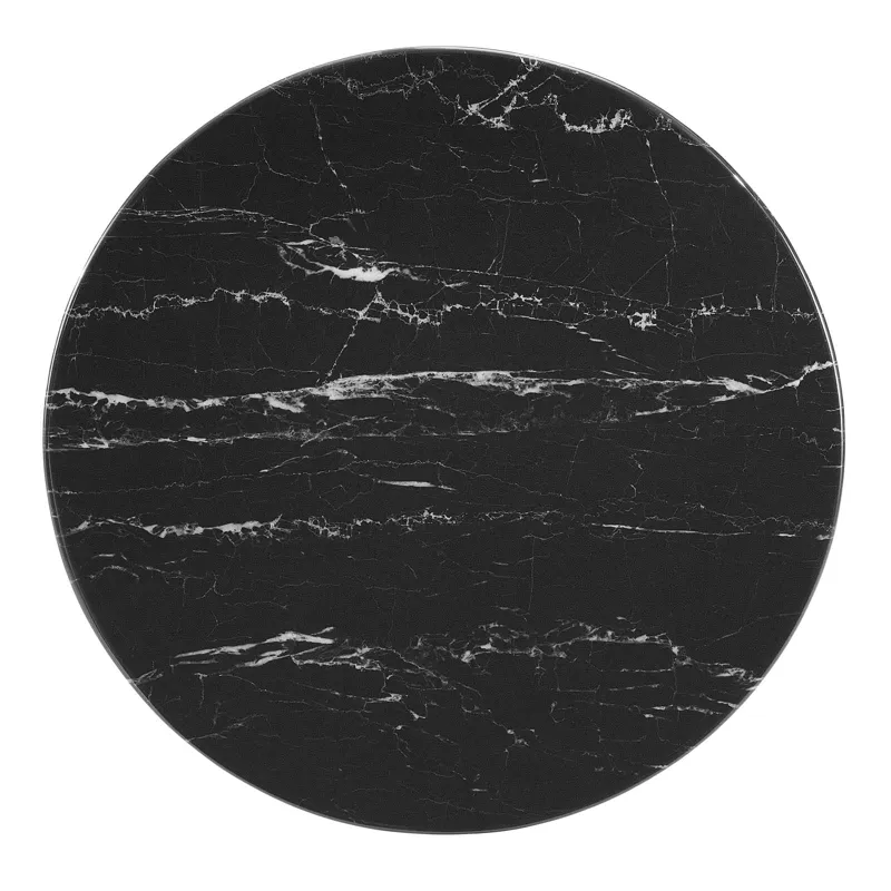 Lippa 20" Round Artificial Marble Side Table