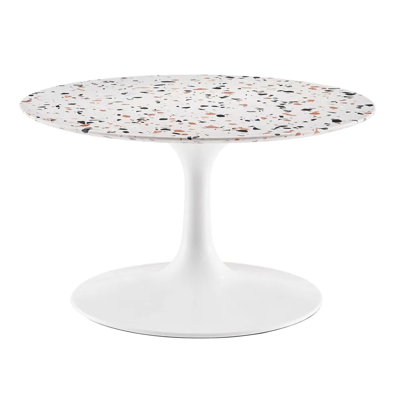 Lippa 28" Round Terrazzo Coffee Table