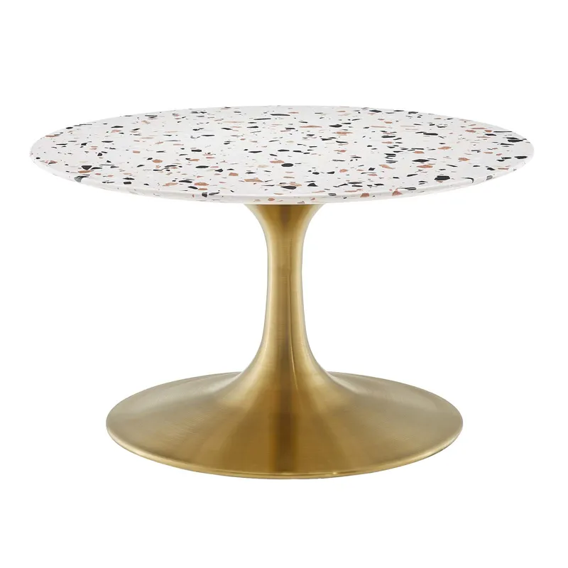 Lippa 28" Round Terrazzo Coffee Table