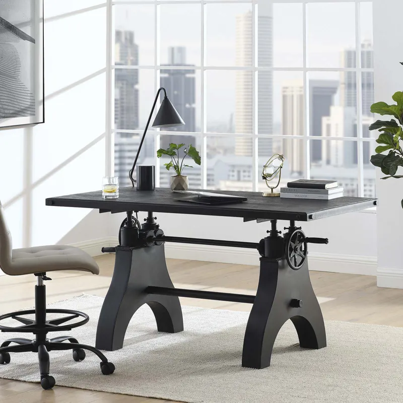 Genuine 60" Adjustable Height Dining Table and Computer Desk