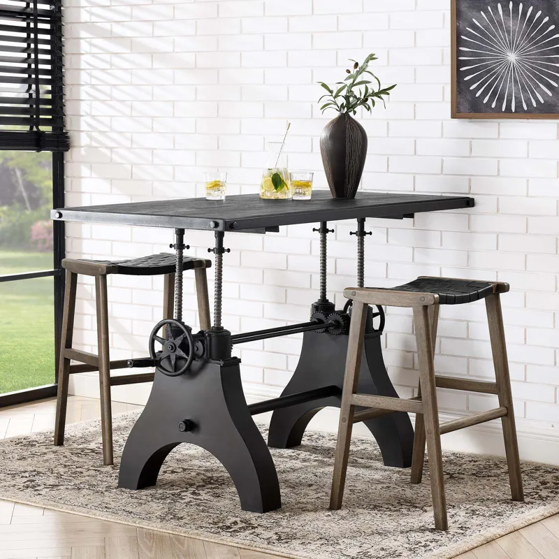 Genuine 60" Adjustable Height Dining Table and Computer Desk