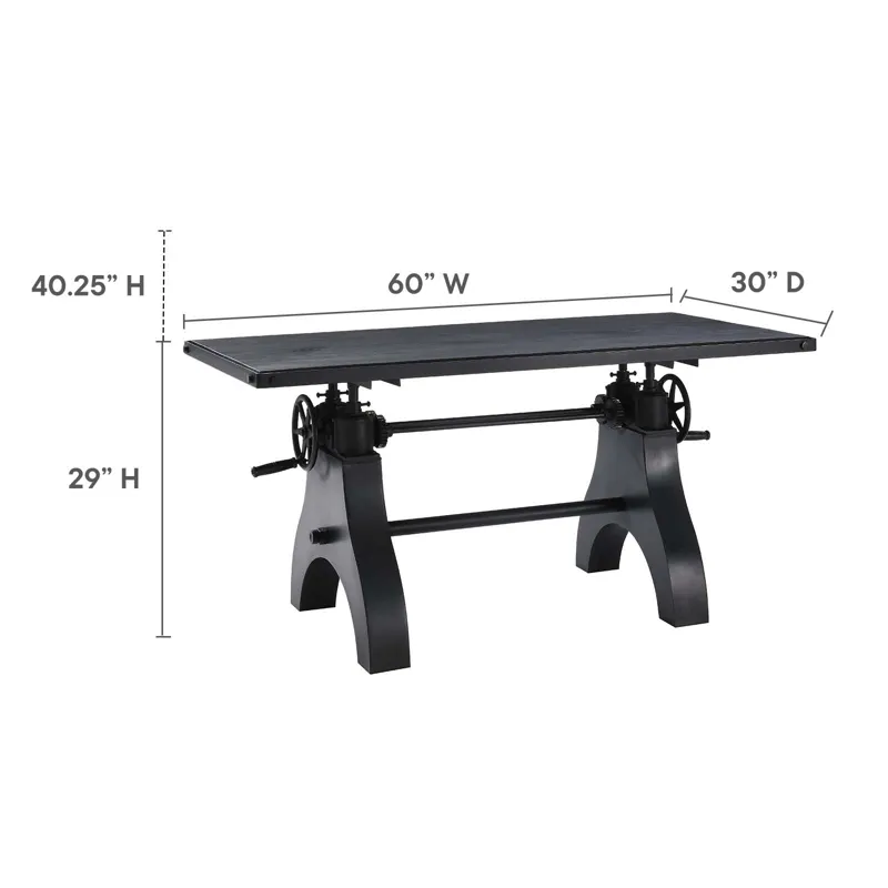 Genuine 60" Adjustable Height Dining Table and Computer Desk