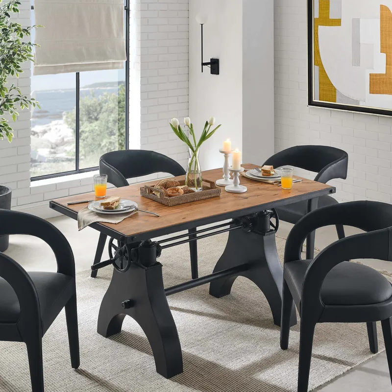 Genuine 60" Adjustable Height Dining Table and Computer Desk
