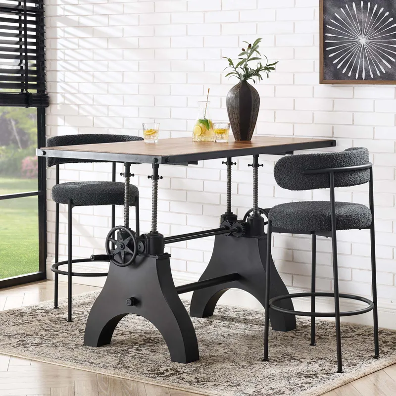 Genuine 60" Adjustable Height Dining Table and Computer Desk