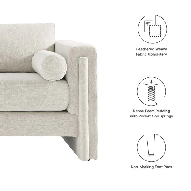 Visible Fabric Loveseat