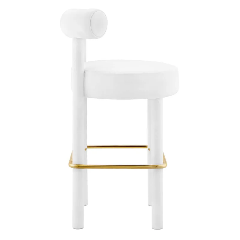 Toulouse Performance Velvet Bar Stool