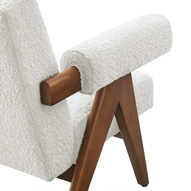 Lyra Boucle Fabric Armchair