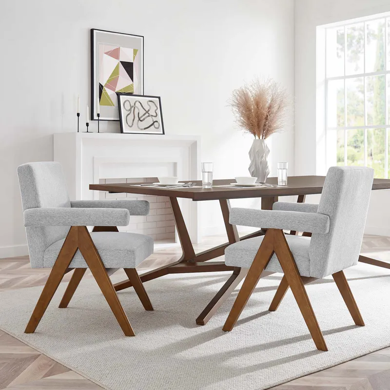 Lyra Fabric Dining Room Chair - Set of 2