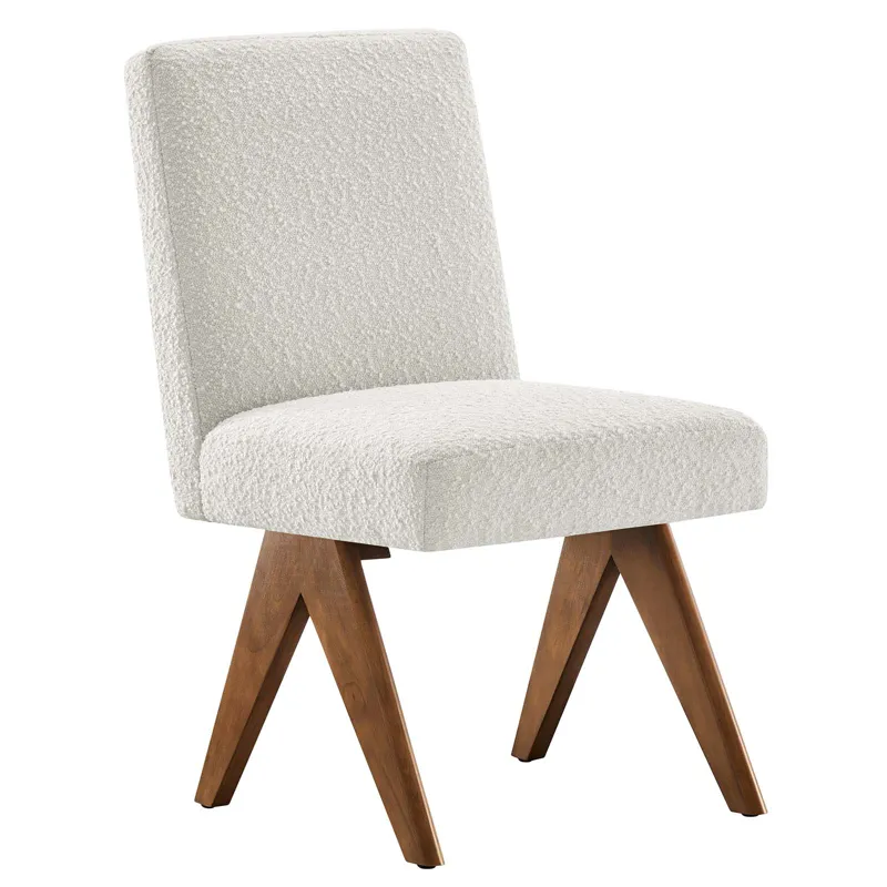 Lyra Boucle Fabric Dining Room Side Chair - Set of 2