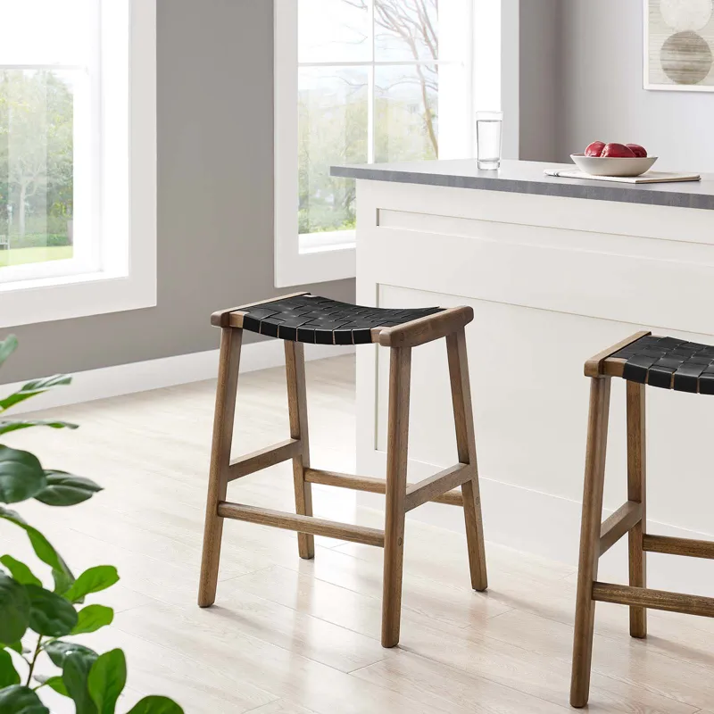 Saorise Wood Counter Stool - Set of 2