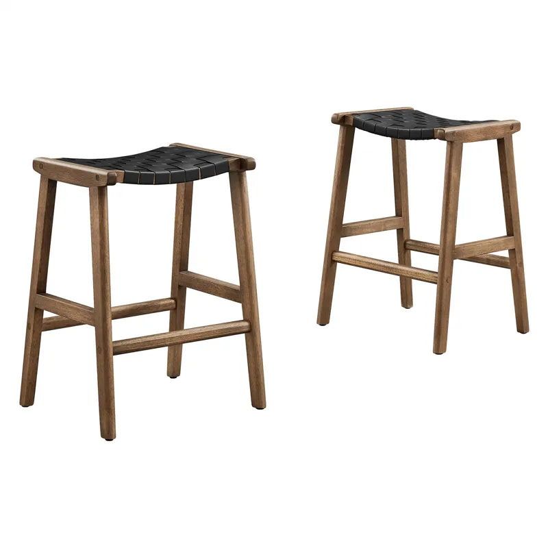 Saorise Wood Counter Stool - Set of 2