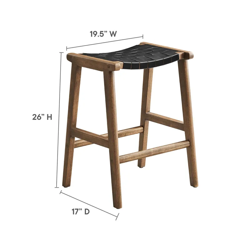 Saorise Wood Counter Stool - Set of 2