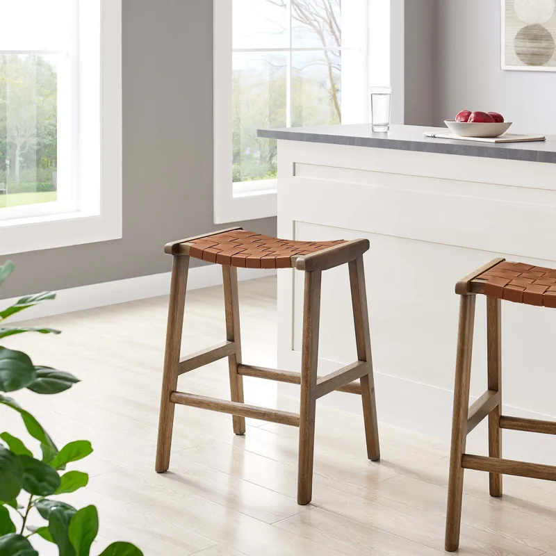 Saorise Wood Counter Stool - Set of 2