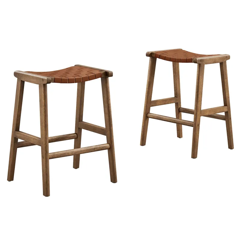 Saorise Wood Counter Stool - Set of 2
