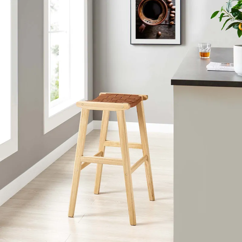 Saorise Wood Bar Stool - Set of 2