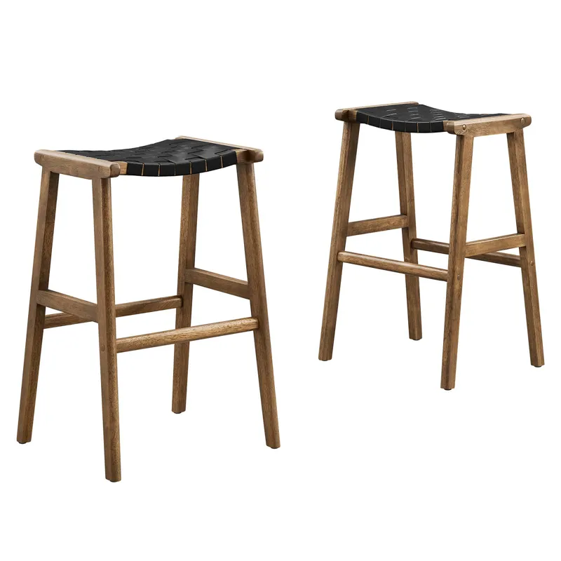 Saorise Wood Bar Stool - Set of 2