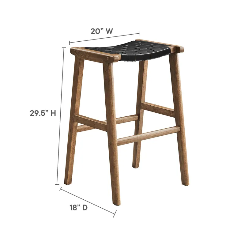 Saorise Wood Bar Stool - Set of 2