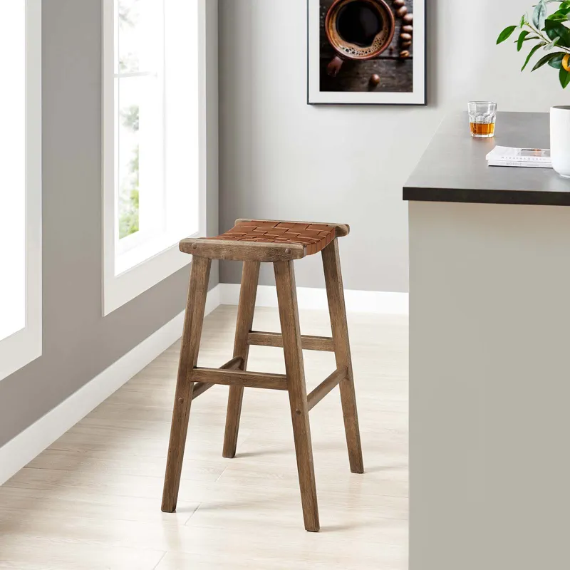 Saorise Wood Bar Stool - Set of 2
