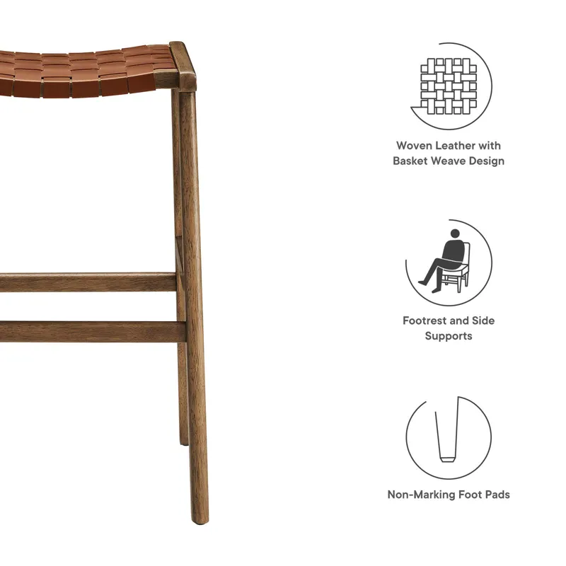 Saorise Wood Bar Stool - Set of 2