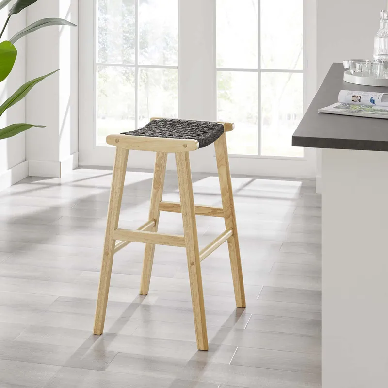 Saorise Wood Bar Stool - Set of 2