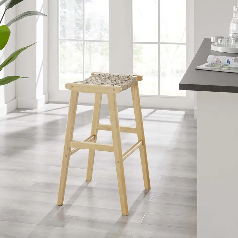 Saorise Wood Bar Stool - Set of 2