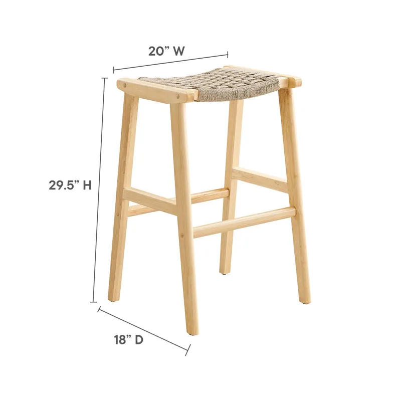 Saorise Wood Bar Stool - Set of 2