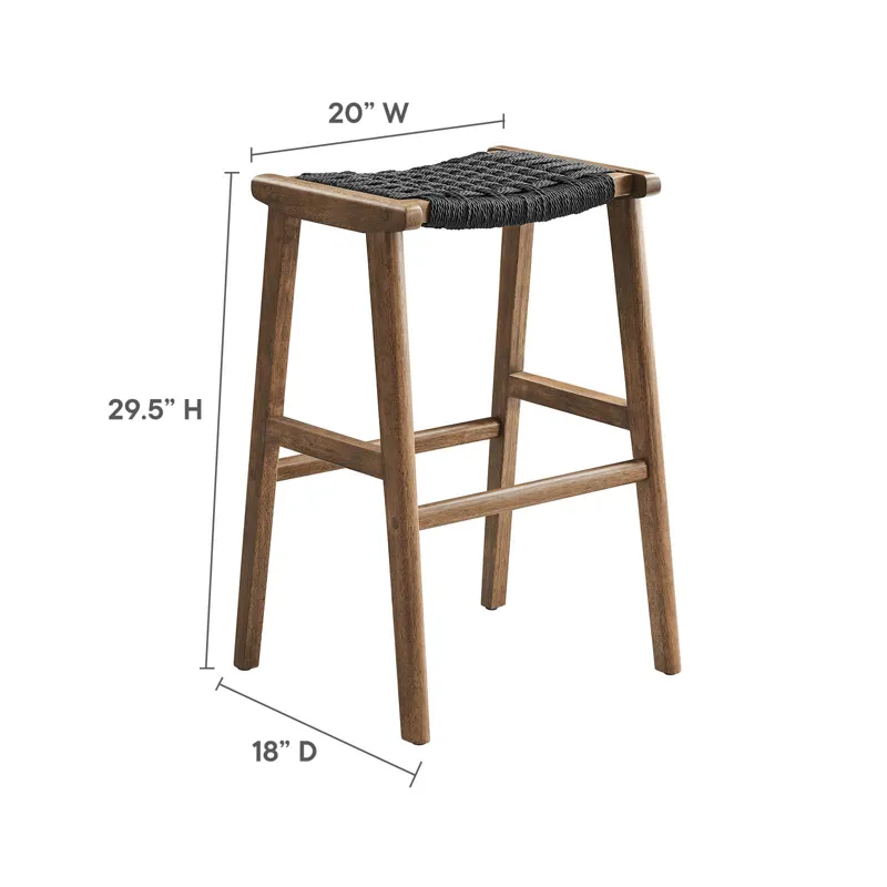 Saorise Wood Bar Stool - Set of 2