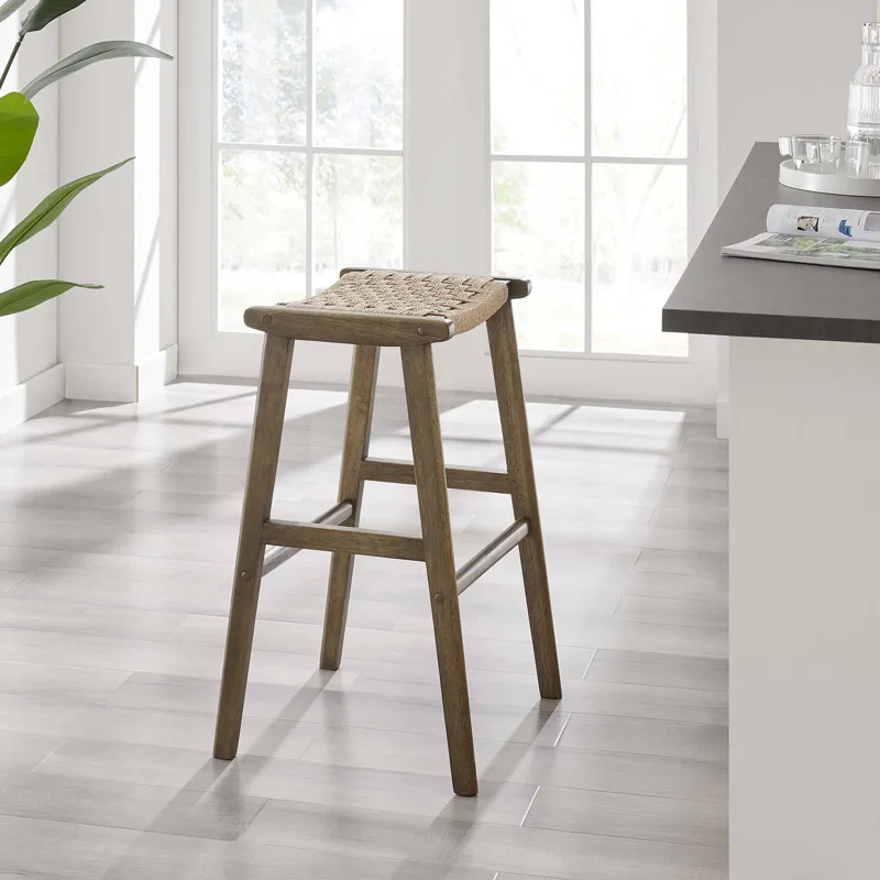 Saorise Wood Bar Stool - Set of 2
