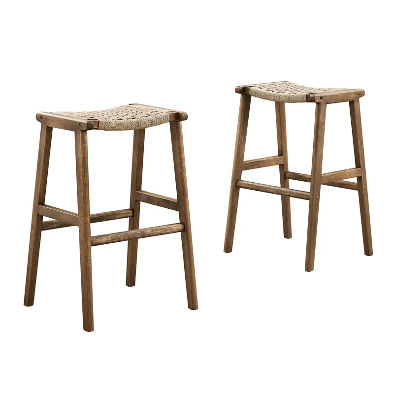 Saorise Wood Bar Stool - Set of 2