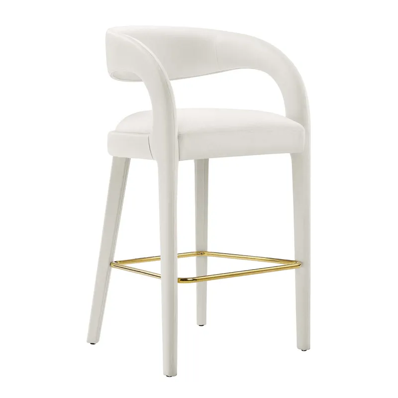 Pinnacle Performance Velvet Bar Stool Set of Two