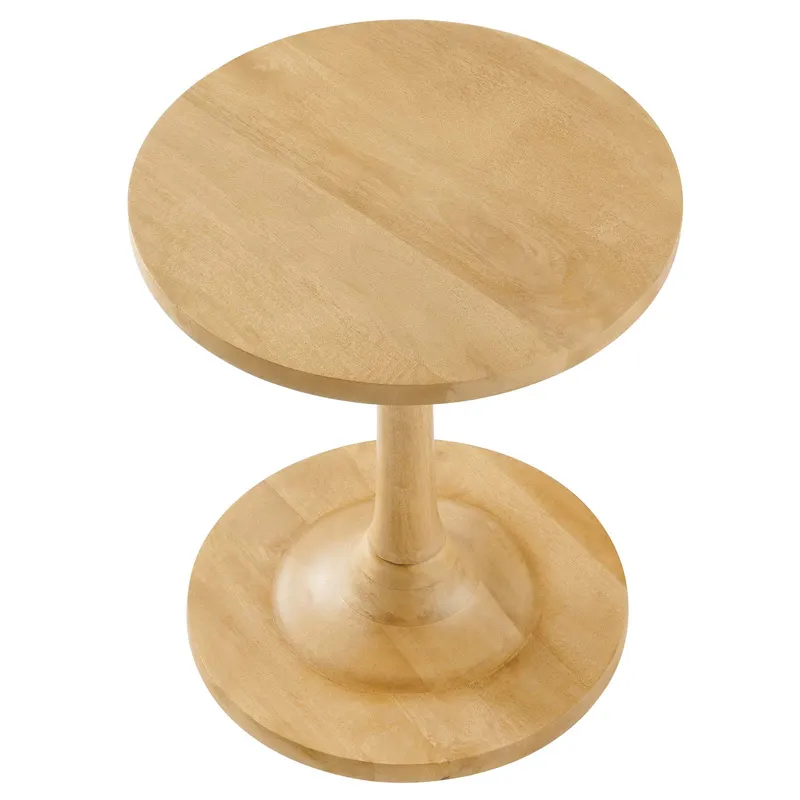 Lina Round Mango Wood Side Table