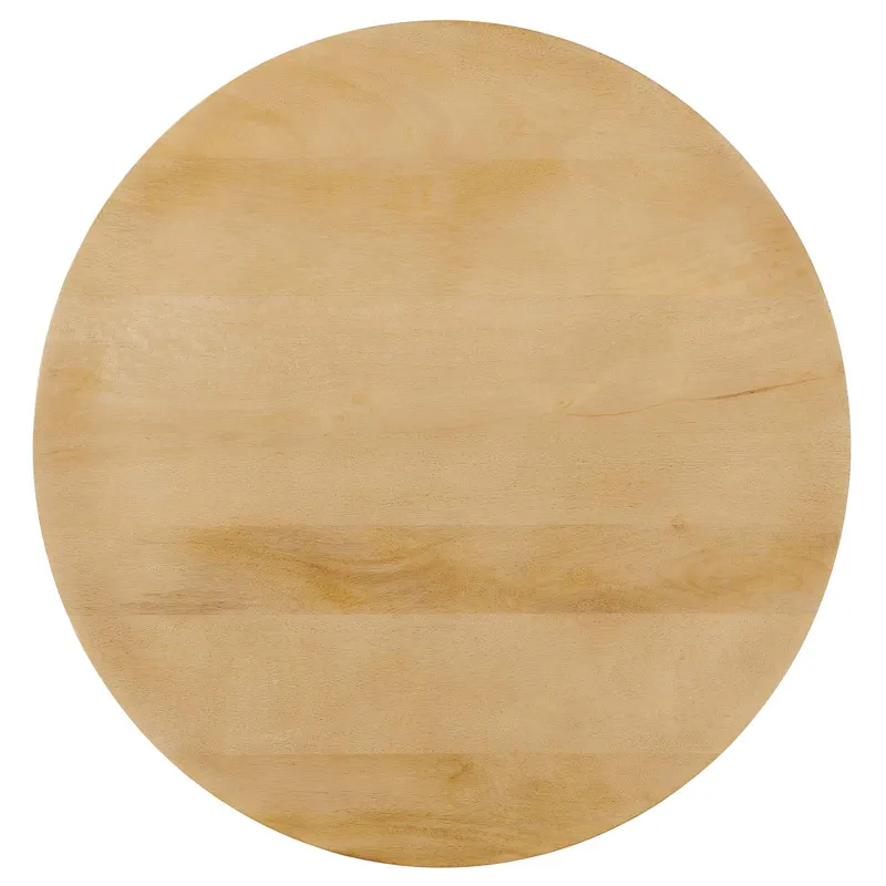 Lina Round Mango Wood Side Table