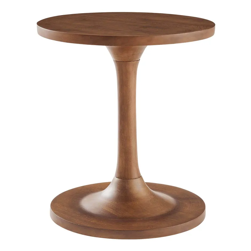 Lina Round Mango Wood Side Table